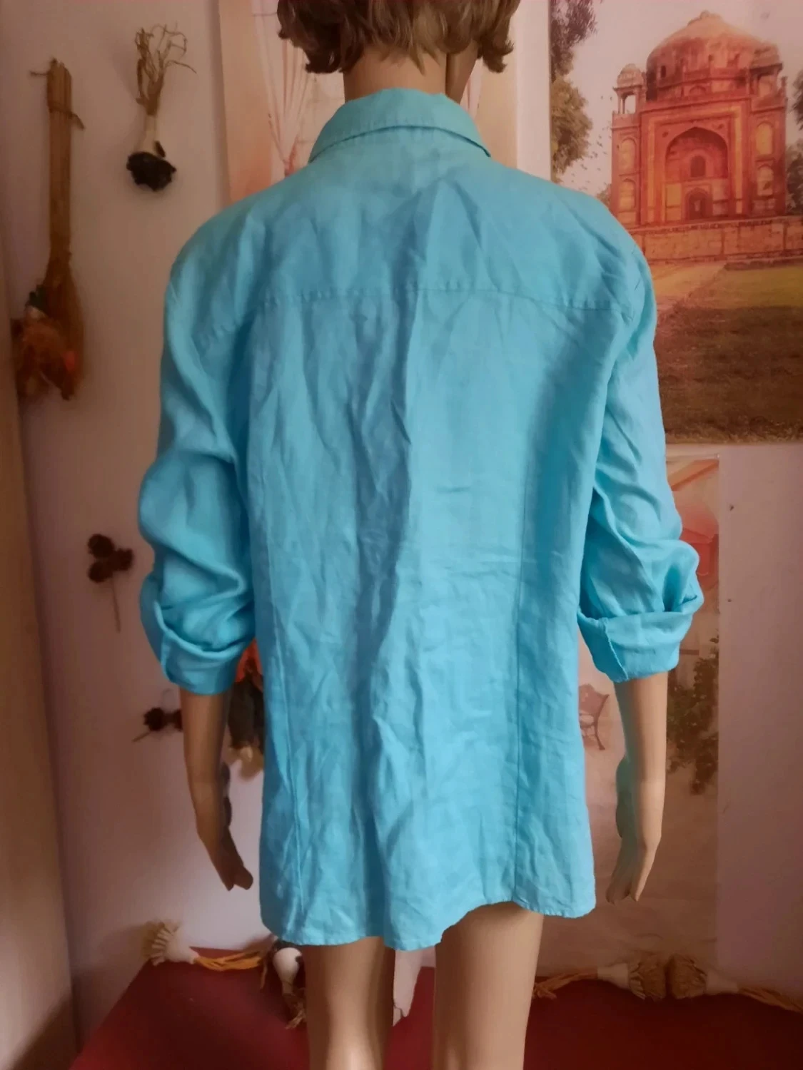 🥀Chemisier en lin épais, femme Taille 48.Jodhpur. – photo 4